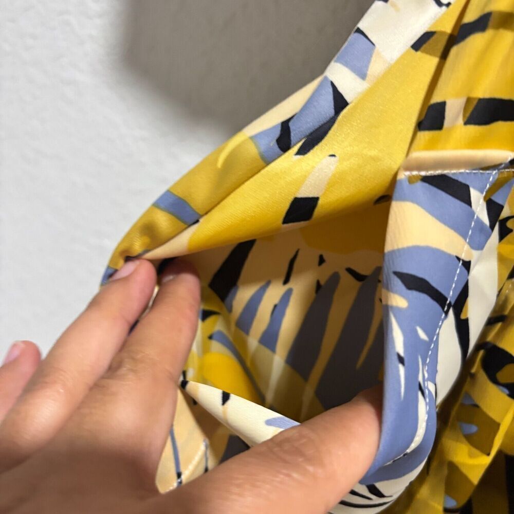 INC International Concepts Jeannie Mai X INC Midi‎ Dress Plus 0X Palm Print - Picture 7 of 12